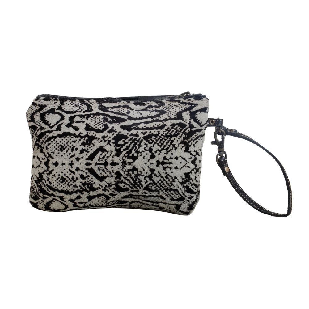 Pochette imprimé serpent