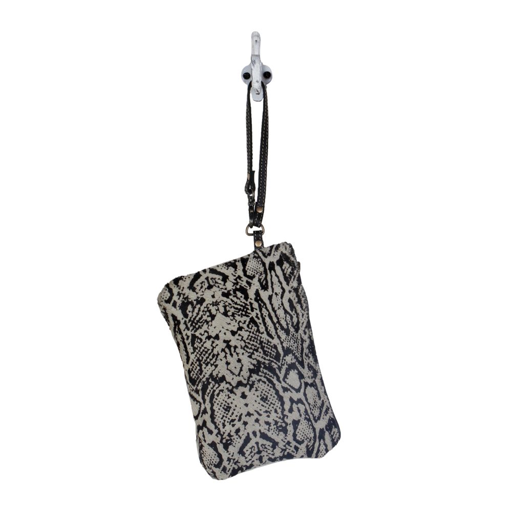 Pochette imprimé serpent