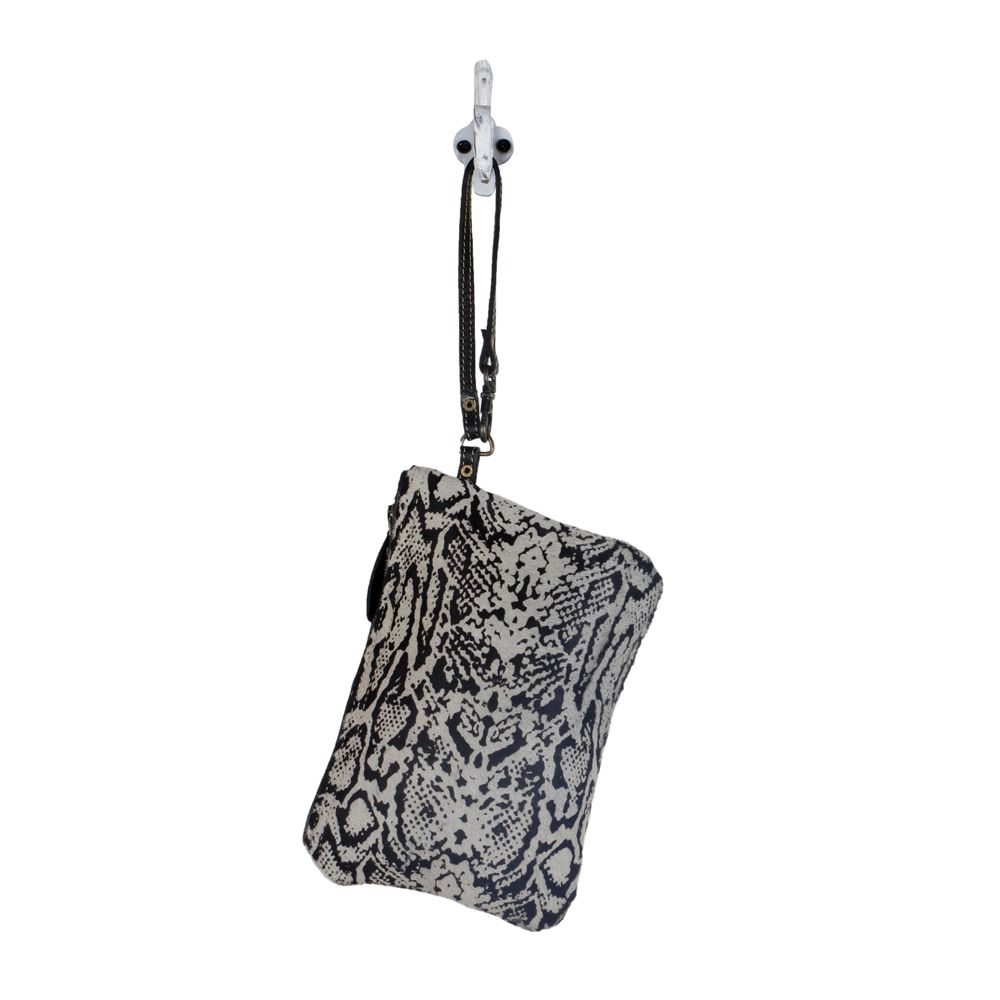 Pochette imprimé serpent