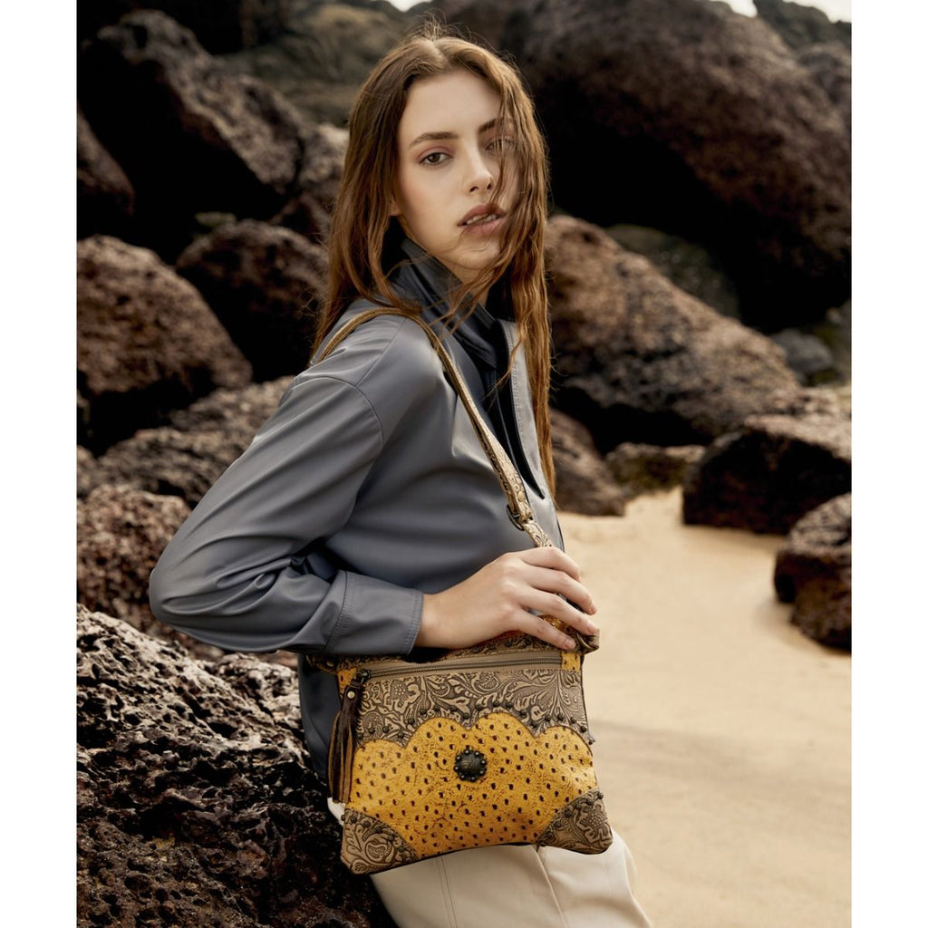 Sac en cuir et poils de vache Sarvam