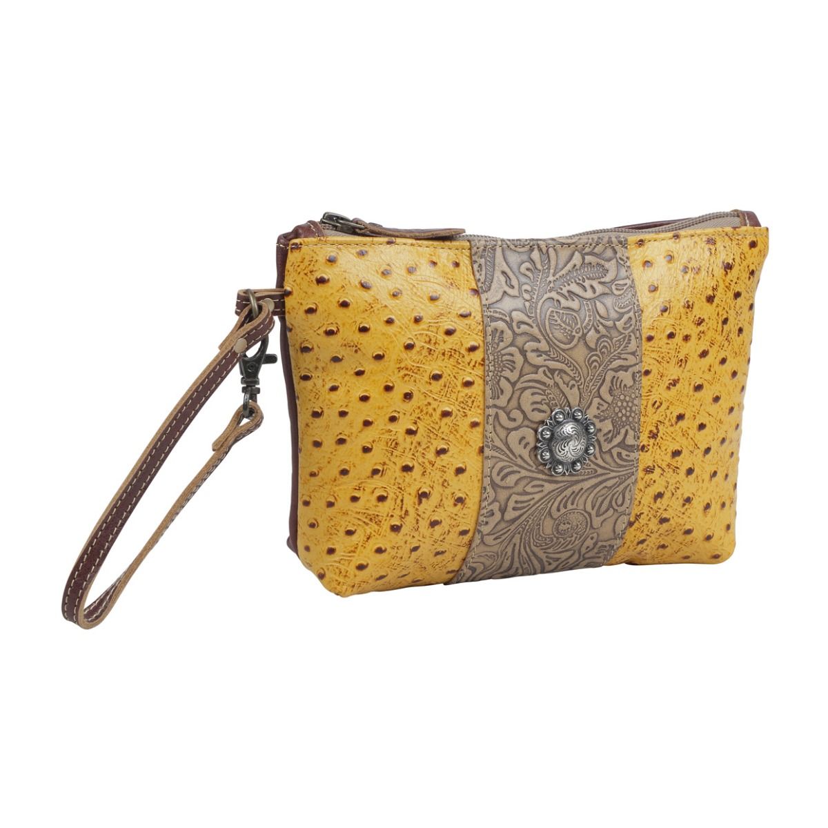 Sac Bumble en cuir et hairon
