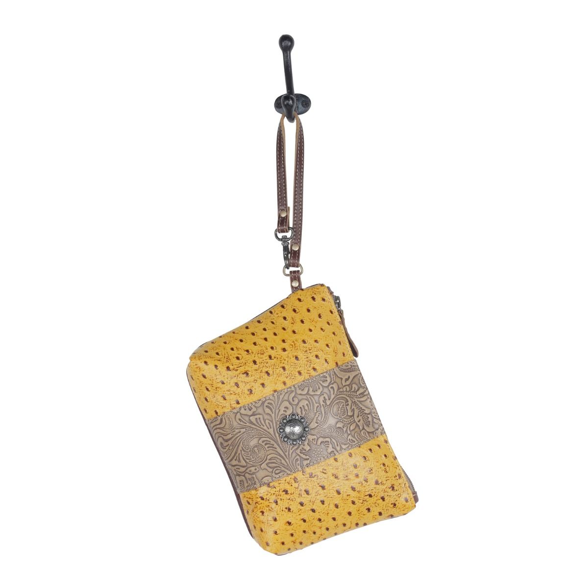 Sac Bumble en cuir et hairon