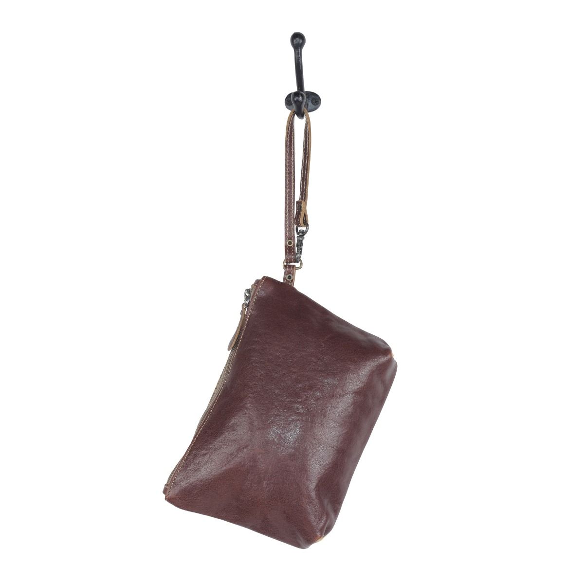 Sac Bumble en cuir et hairon