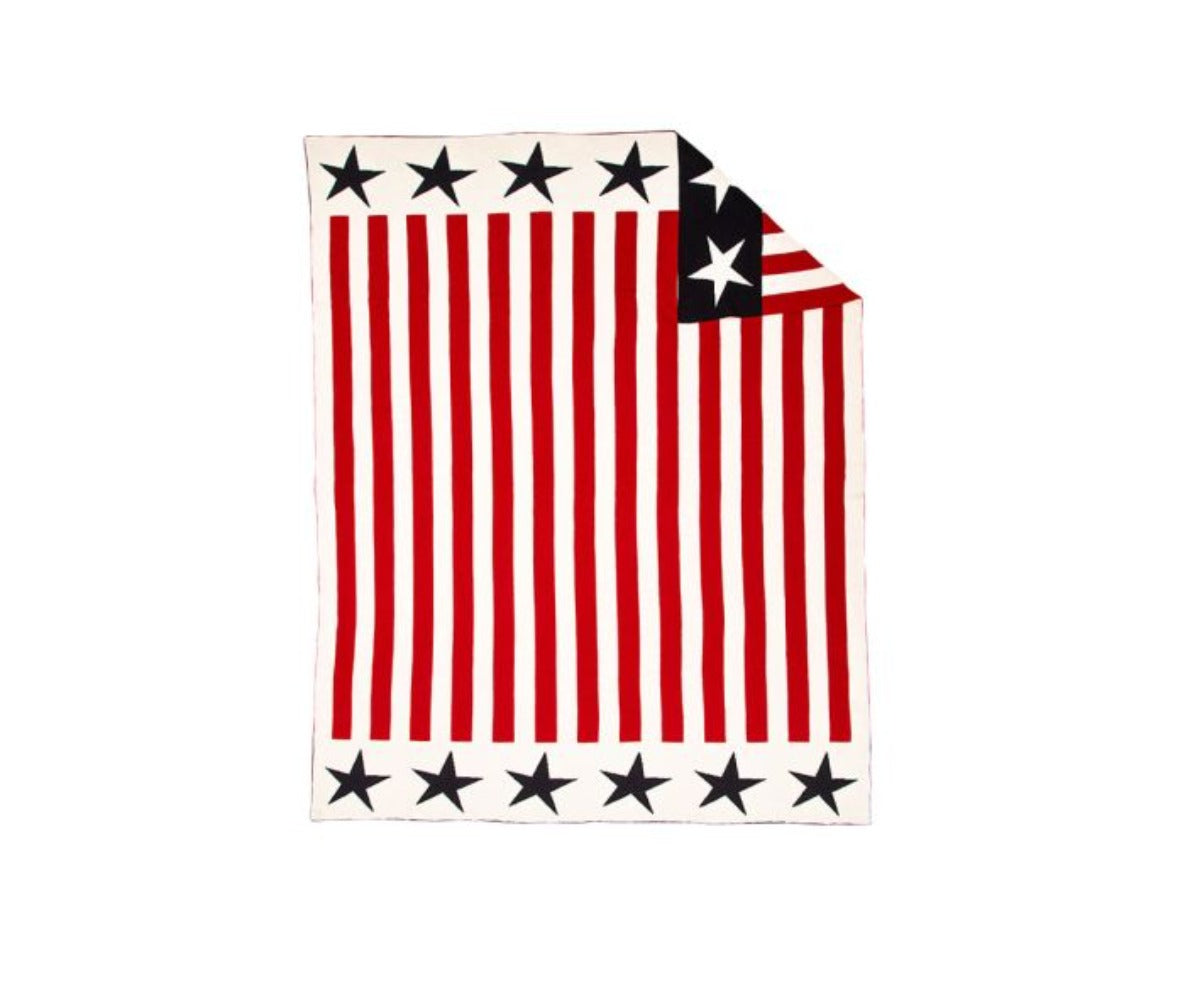 Jeté de lit drapeau américain