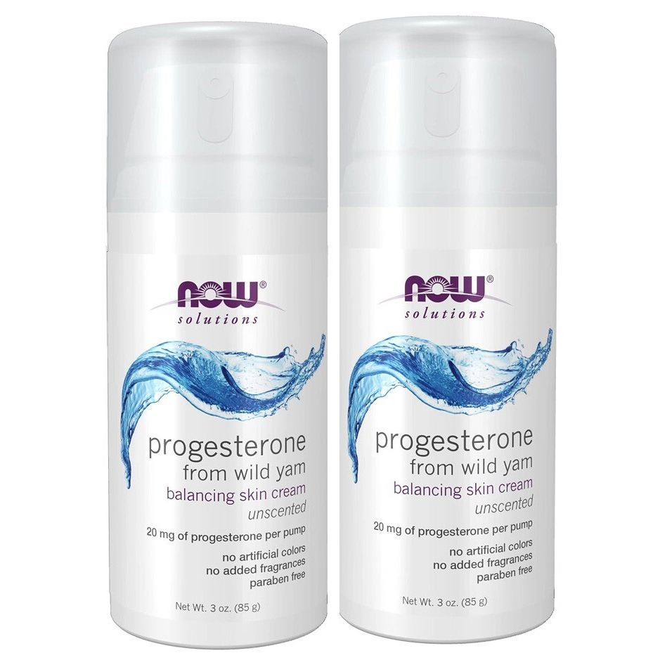 Now Solutions Crème cutanée équilibrante à la progestérone naturelle non parfumée 3 oz - 3338 - Paquet de 5