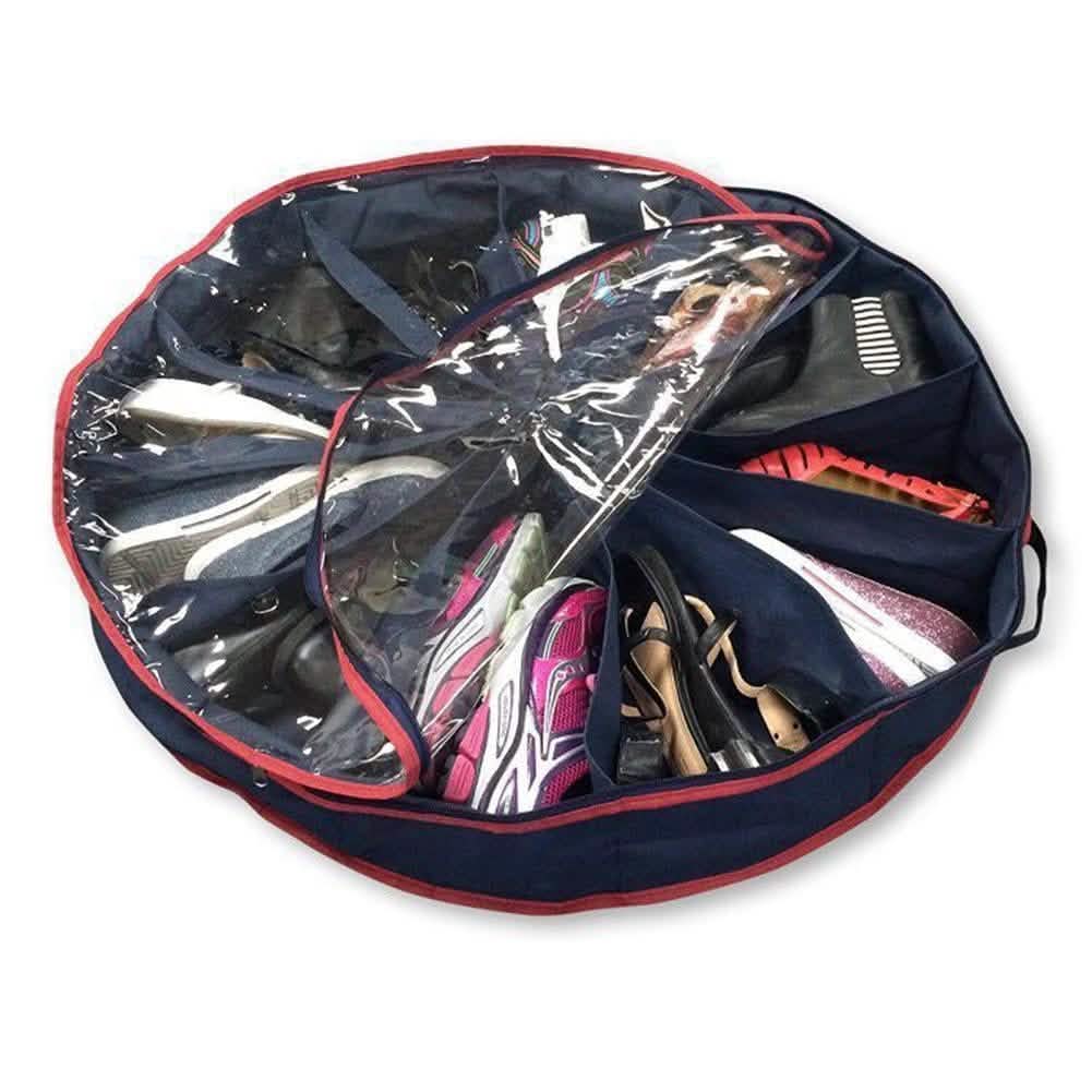 Organisateur de chaussures rond à 12 compartiments