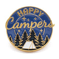 Pin en émail « Joyeux Campeurs » – Pin de camping et d'aventure en plein air