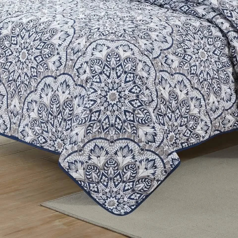 Ensemble 3 pièces : Parure de lit réversible Bibb Home