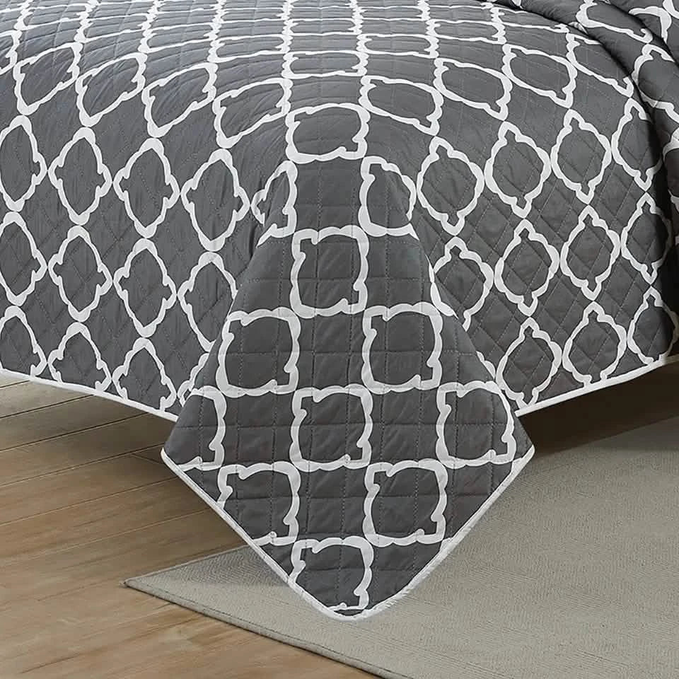 Ensemble 3 pièces : Parure de lit réversible Bibb Home