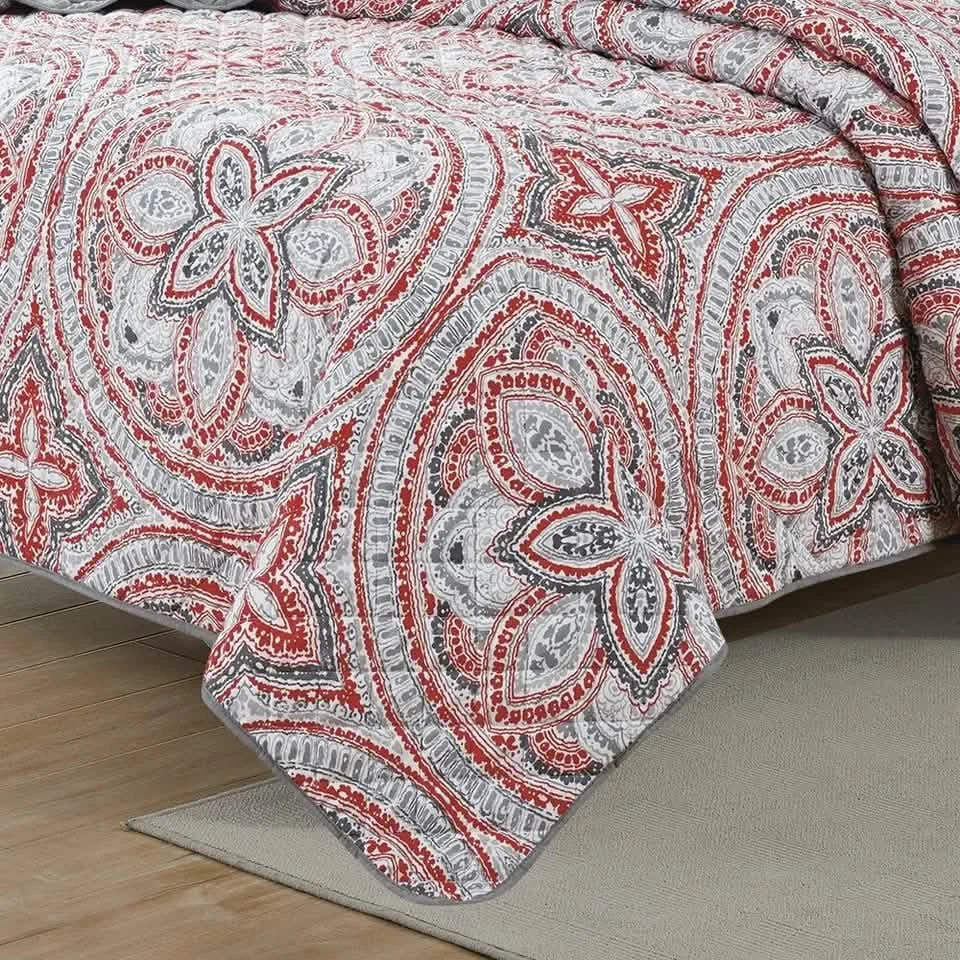 Ensemble 3 pièces : Parure de lit réversible Bibb Home
