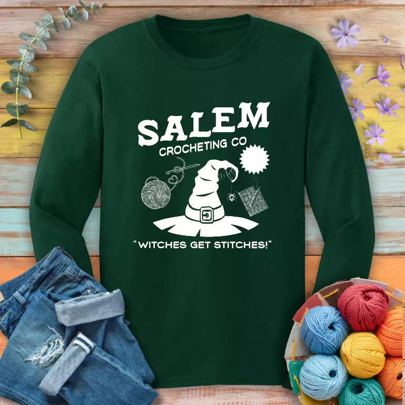 T-shirt à manches longues en crochet Salem