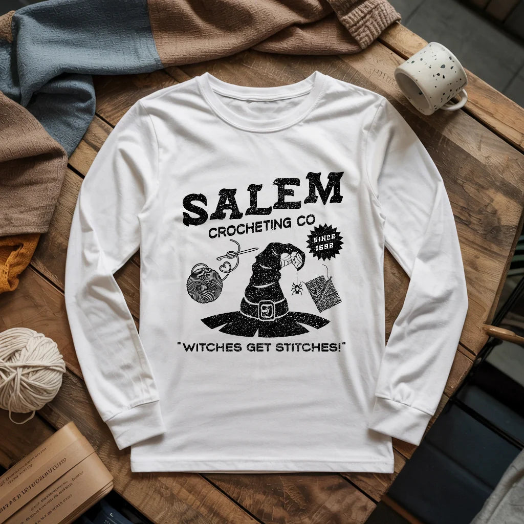 T-shirt à manches longues en crochet Salem