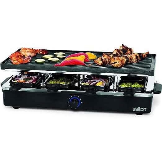 Salton Appareil à Raclette/Gril – 8 personnes