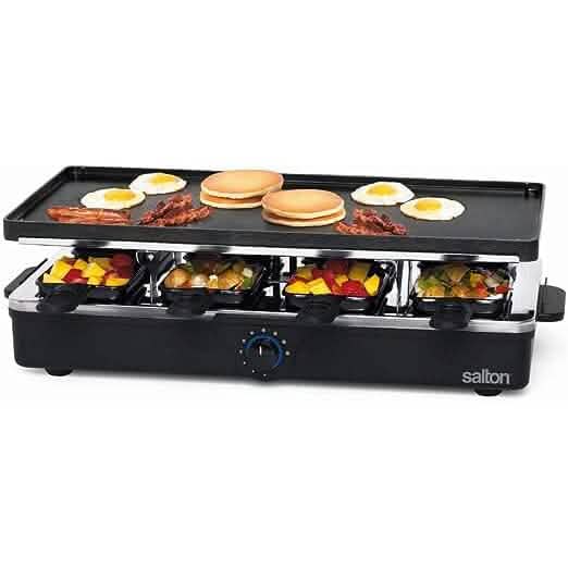 Salton Appareil à Raclette/Gril – 8 personnes