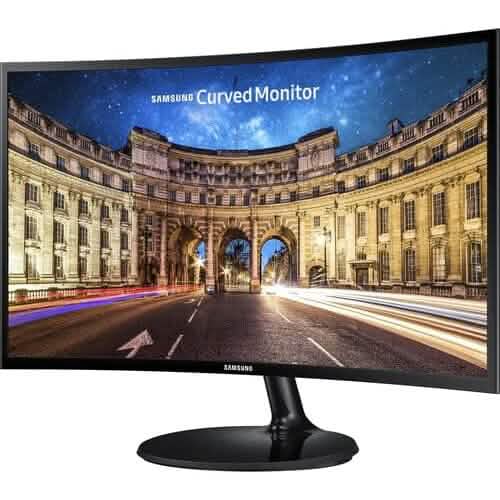 Moniteur de bureau incurvé Samsung CF390 27" 16:9 LCD FHD 1920x1080 Noir (Reconditionné)