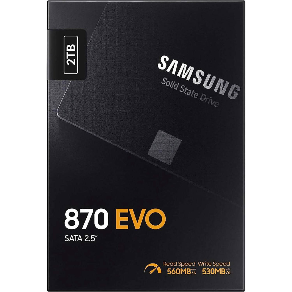 Samsung Electronics 870 EVO SSD interne SATA III de 2 To, 2,5 pouces (MZ-77E2T0B/AM) (reconditionné)