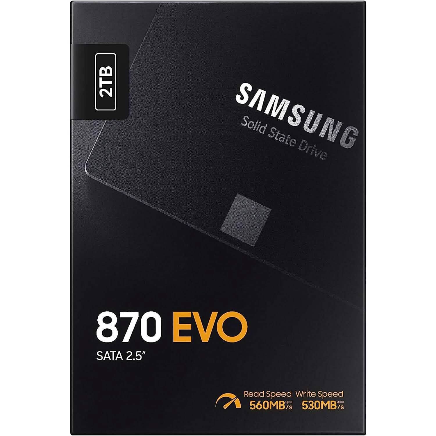 Samsung Electronics 870 EVO SSD interne SATA III de 2 To, 2,5 pouces (MZ-77E2T0B/AM) (reconditionné)