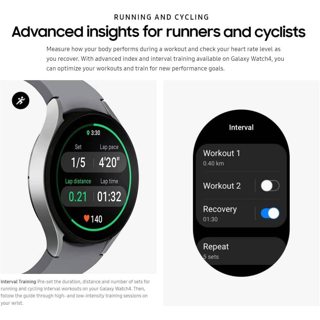 Montre intelligente Samsung Electronics Galaxy Watch 4 Classic 46 mm avec suivi ECG (reconditionnée)