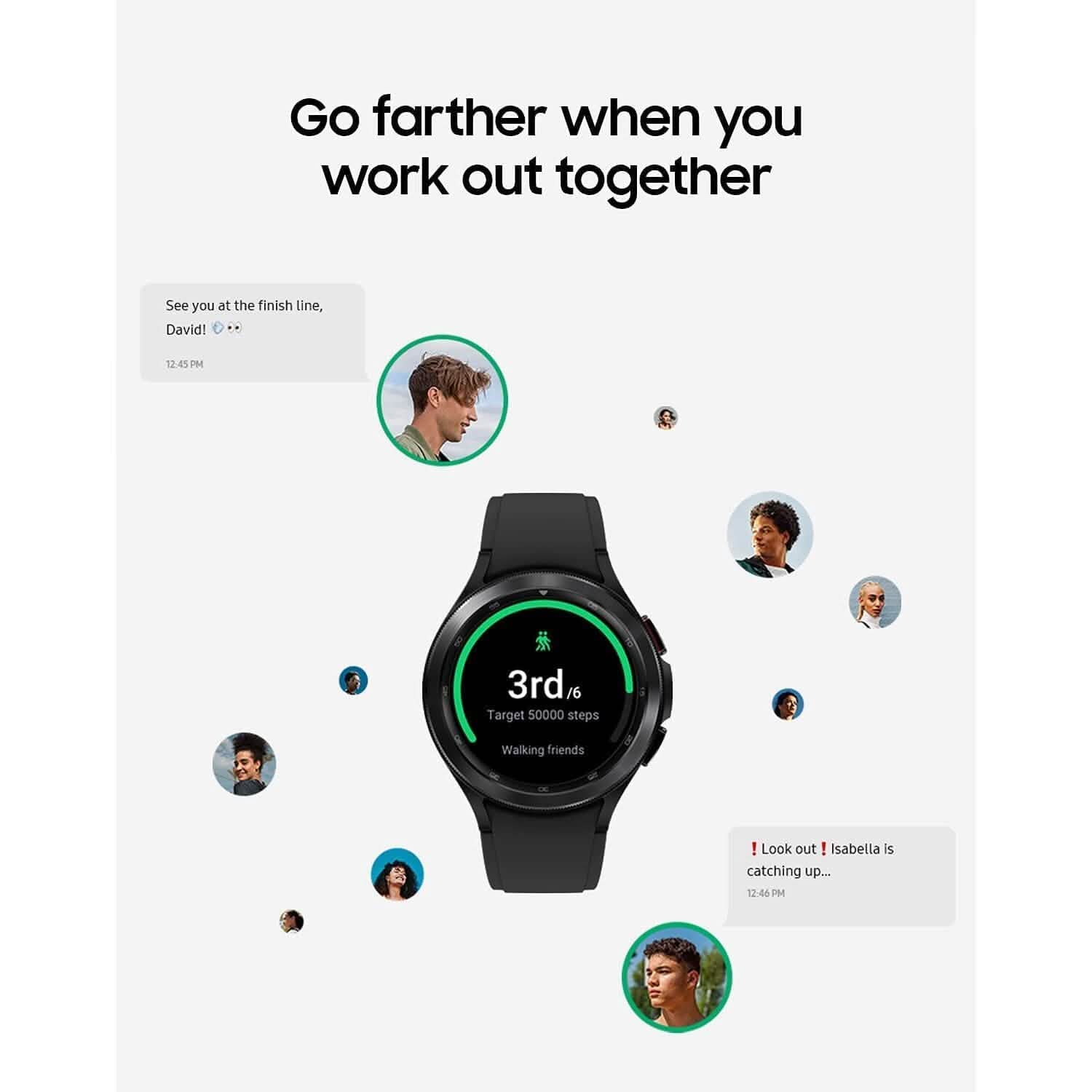 Montre intelligente Samsung Electronics Galaxy Watch 4 Classic 46 mm avec suivi ECG (reconditionnée)