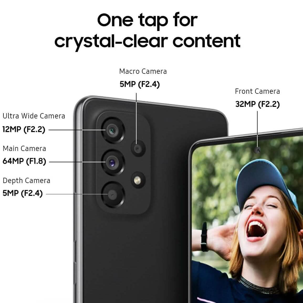 Samsung Galaxy A53 5G Smartphone de la série A entièrement débloqué (reconditionné)