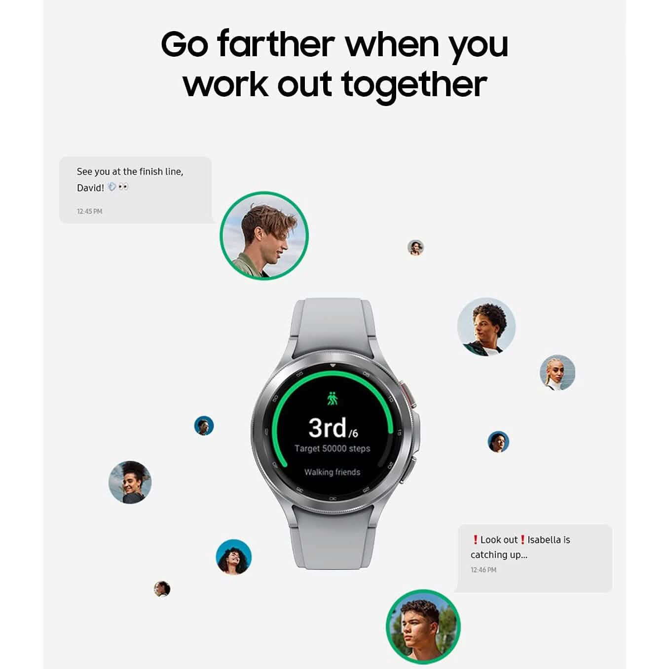 Samsung Galaxy Watch 4 Classic - 46mm LTE - Acier inoxydable