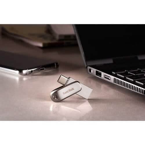 Clé USB SanDisk 512 Go Ultra Dual Drive Luxe USB 3.1 (USB Type-C / Type-A) (Reconditionnée)