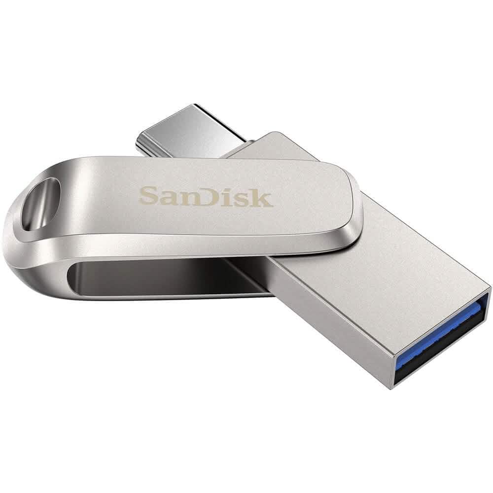 Clé USB SanDisk 512 Go Ultra Dual Drive Luxe USB 3.1 (USB Type-C / Type-A) (Reconditionnée)