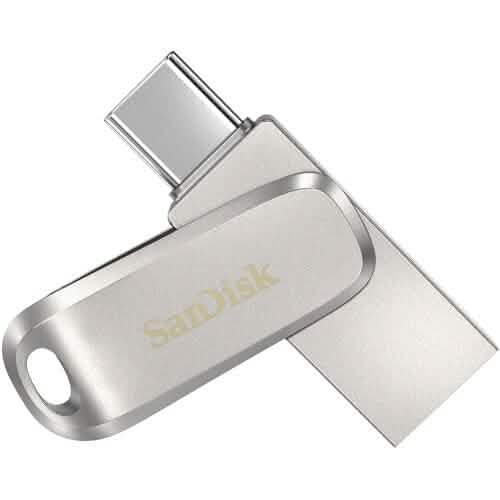 Clé USB SanDisk 512 Go Ultra Dual Drive Luxe USB 3.1 (USB Type-C / Type-A) (Reconditionnée)