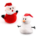 Peluche Père Noël Bonhomme de Neige Jouet Double Face Noël Père Noël Cadeau Enfant