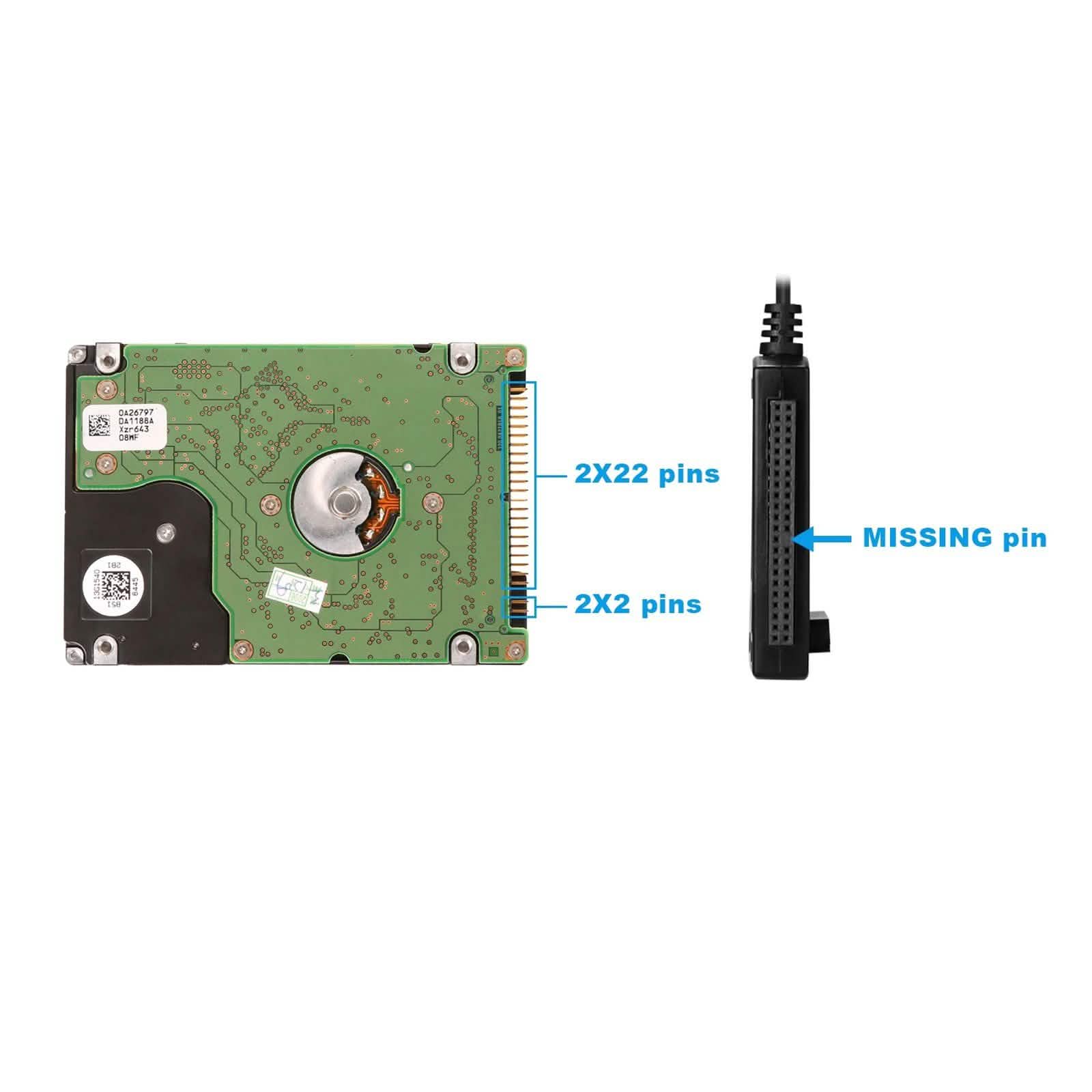 Câble adaptateur convertisseur SATA PATA IDE vers USB 2.0 pour disque dur 2,5" 3,5"