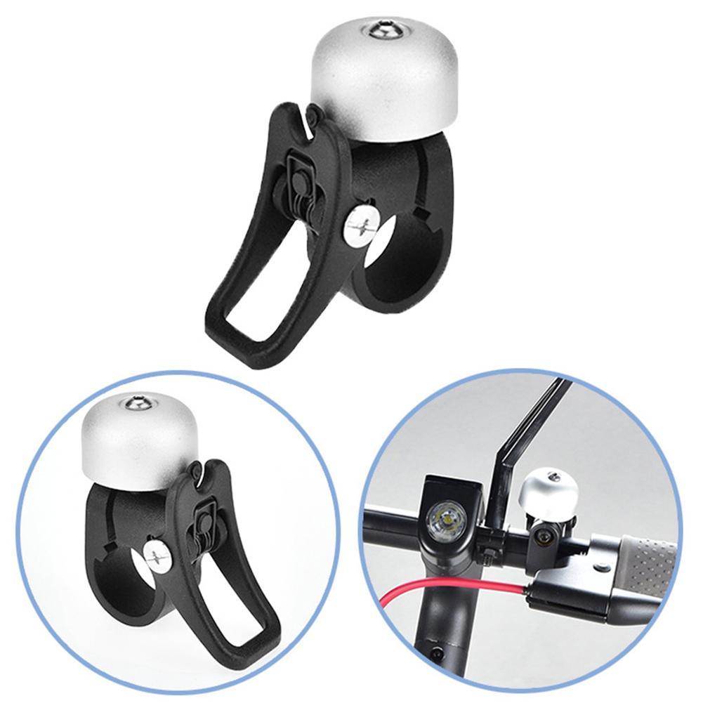 Klaxon de scooter, clochette en alliage d'aluminium pour trottinette électrique, sirène puissante pour vélo enfant, accessoires de cyclisme, sonnette de vélo classique en alliage, sonnette de vélo forte pour vélo de route, VTT, vélo de ville.