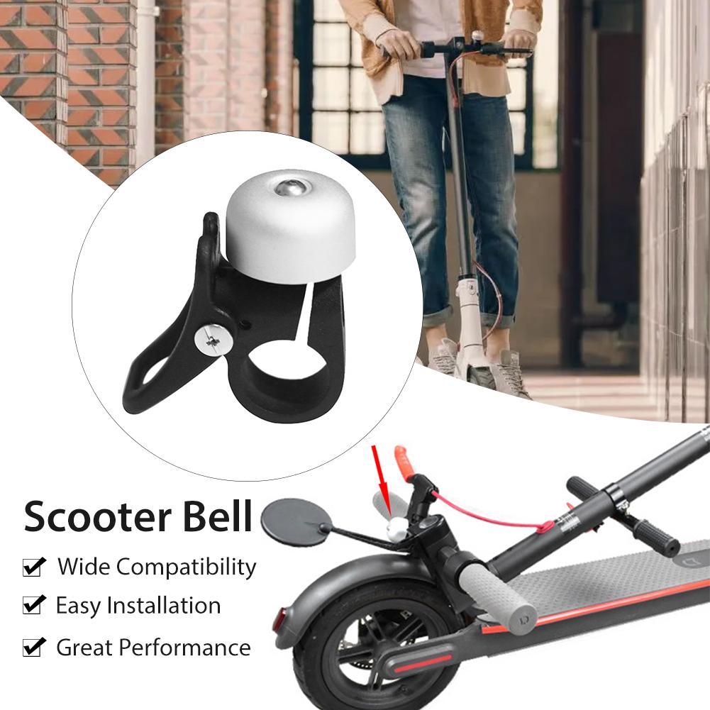 Klaxon de scooter, clochette en alliage d'aluminium pour trottinette électrique, sirène puissante pour vélo enfant, accessoires de cyclisme, sonnette de vélo classique en alliage, sonnette de vélo forte pour vélo de route, VTT, vélo de ville.