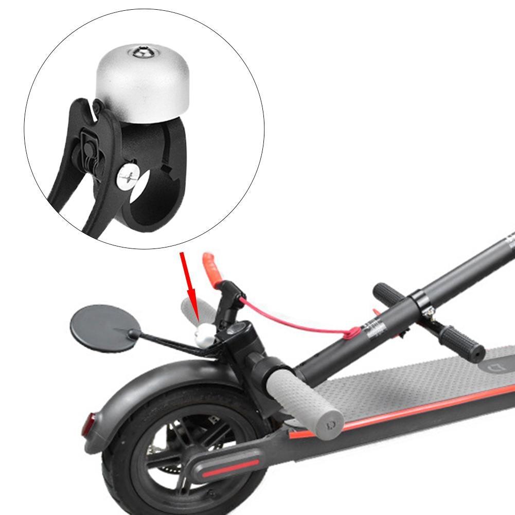 Klaxon de scooter, clochette en alliage d'aluminium pour trottinette électrique, sirène puissante pour vélo enfant, accessoires de cyclisme, sonnette de vélo classique en alliage, sonnette de vélo forte pour vélo de route, VTT, vélo de ville.