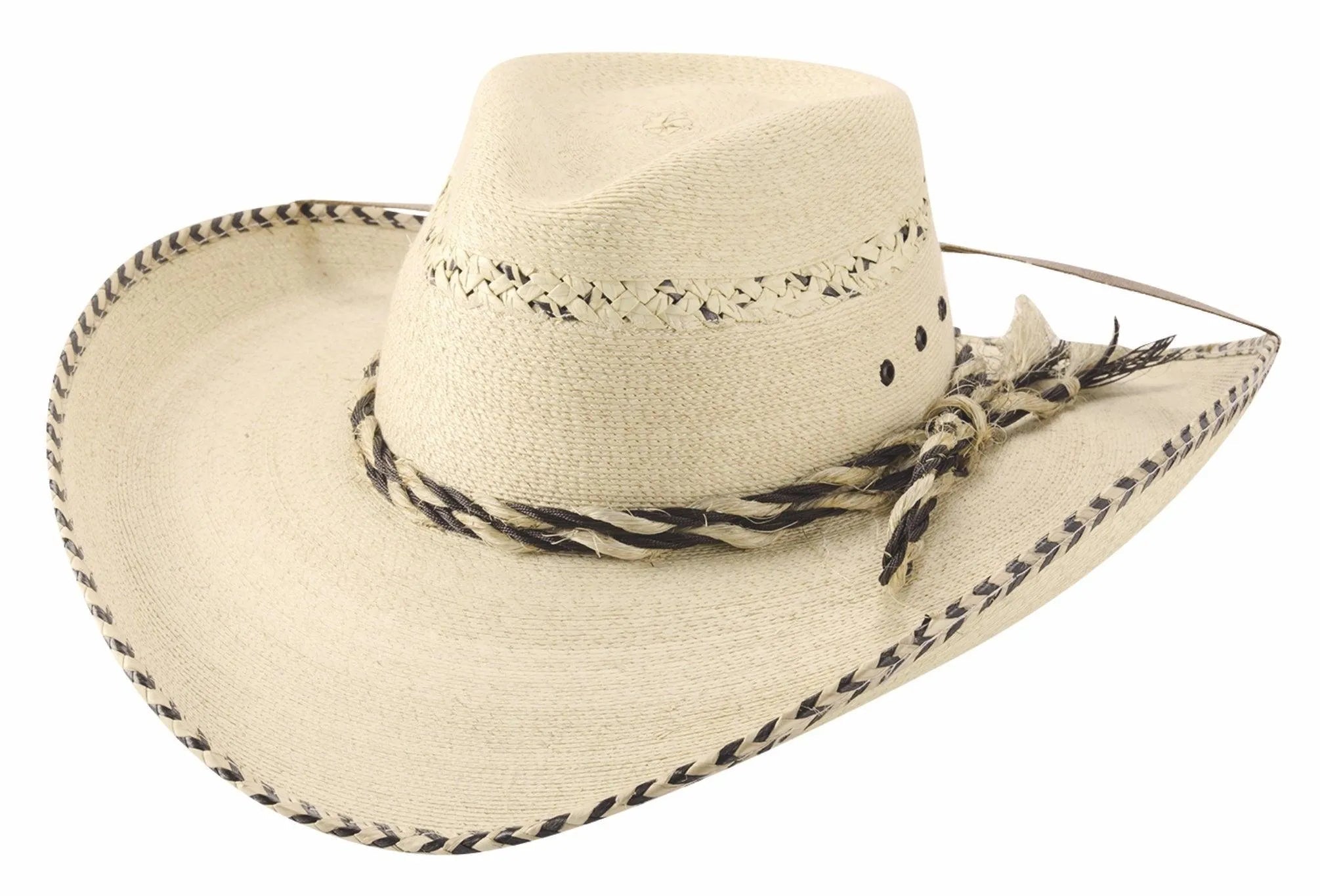Bullhide Scottsdale - Chapeau de cowboy en paille de palmier mexicaine (Liquidation)