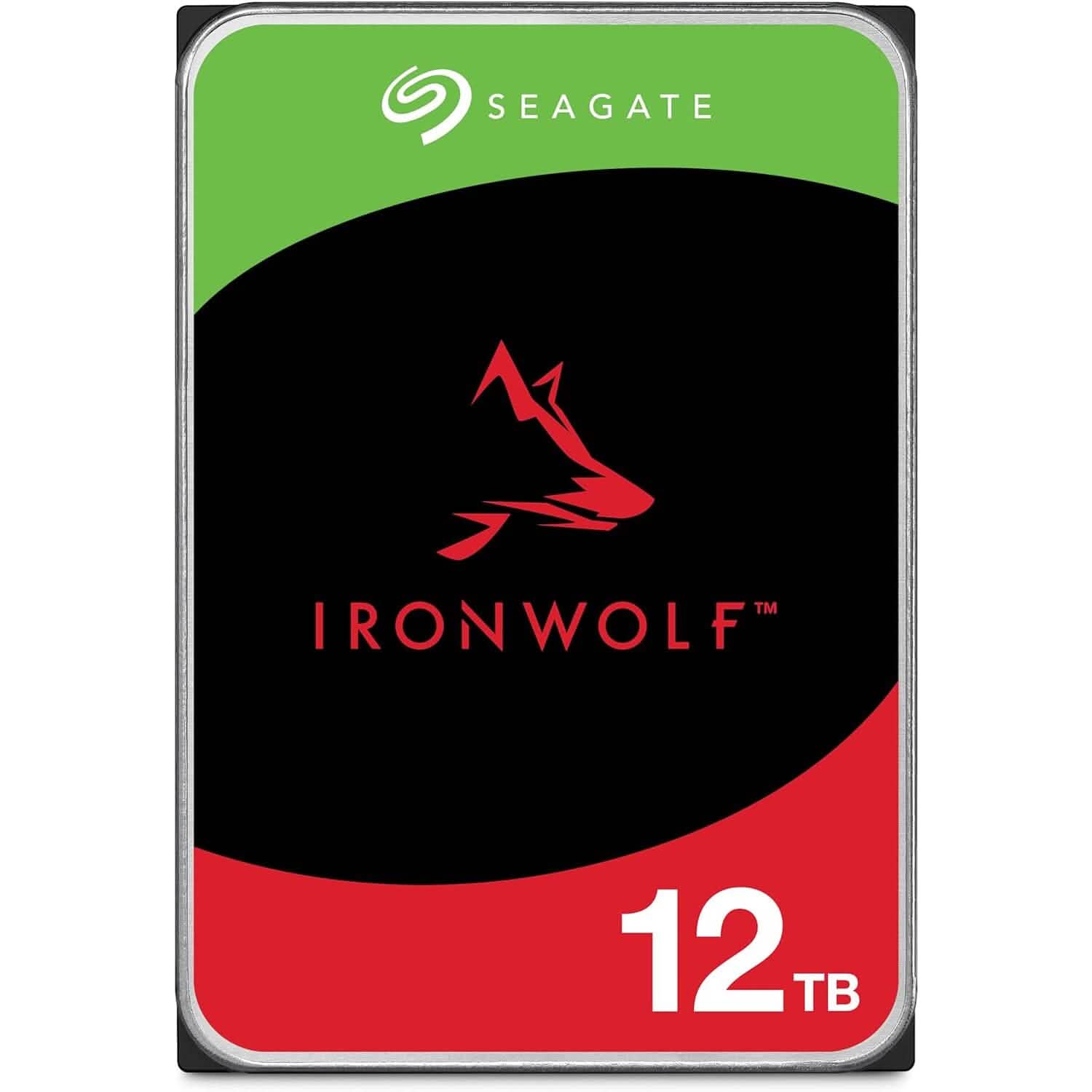 Disque dur interne Seagate IronWolf 12 To pour NAS – SATA 3,5 pouces (reconditionné)