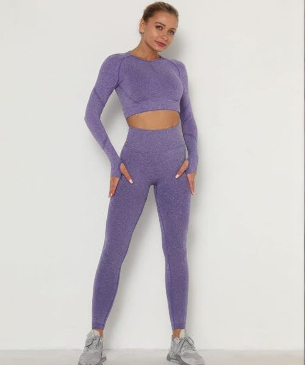 Ensemble legging et haut sans couture