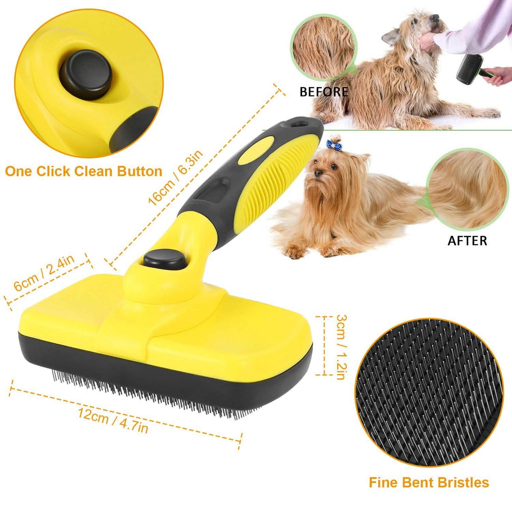 Brosse autonettoyante pour animaux de compagnie