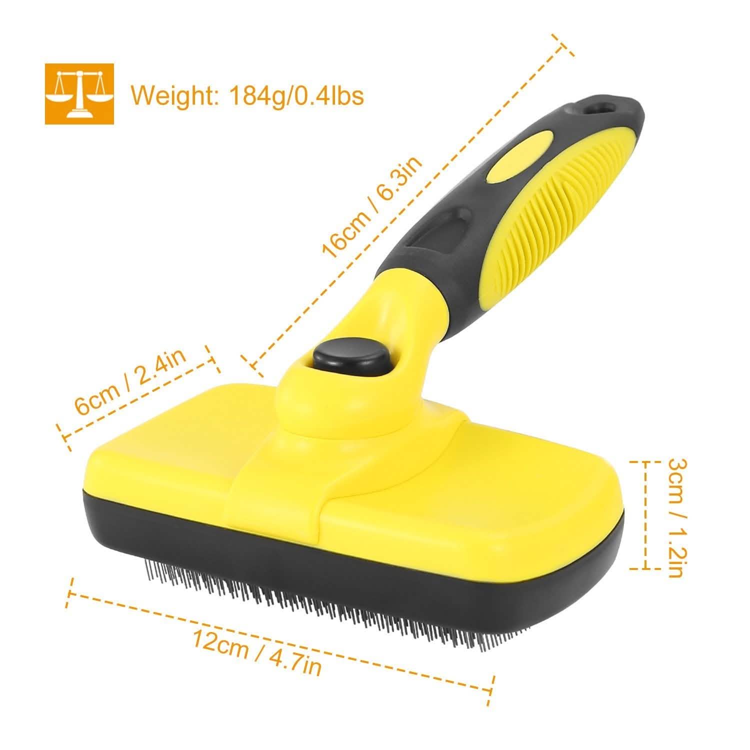 Brosse autonettoyante pour animaux de compagnie