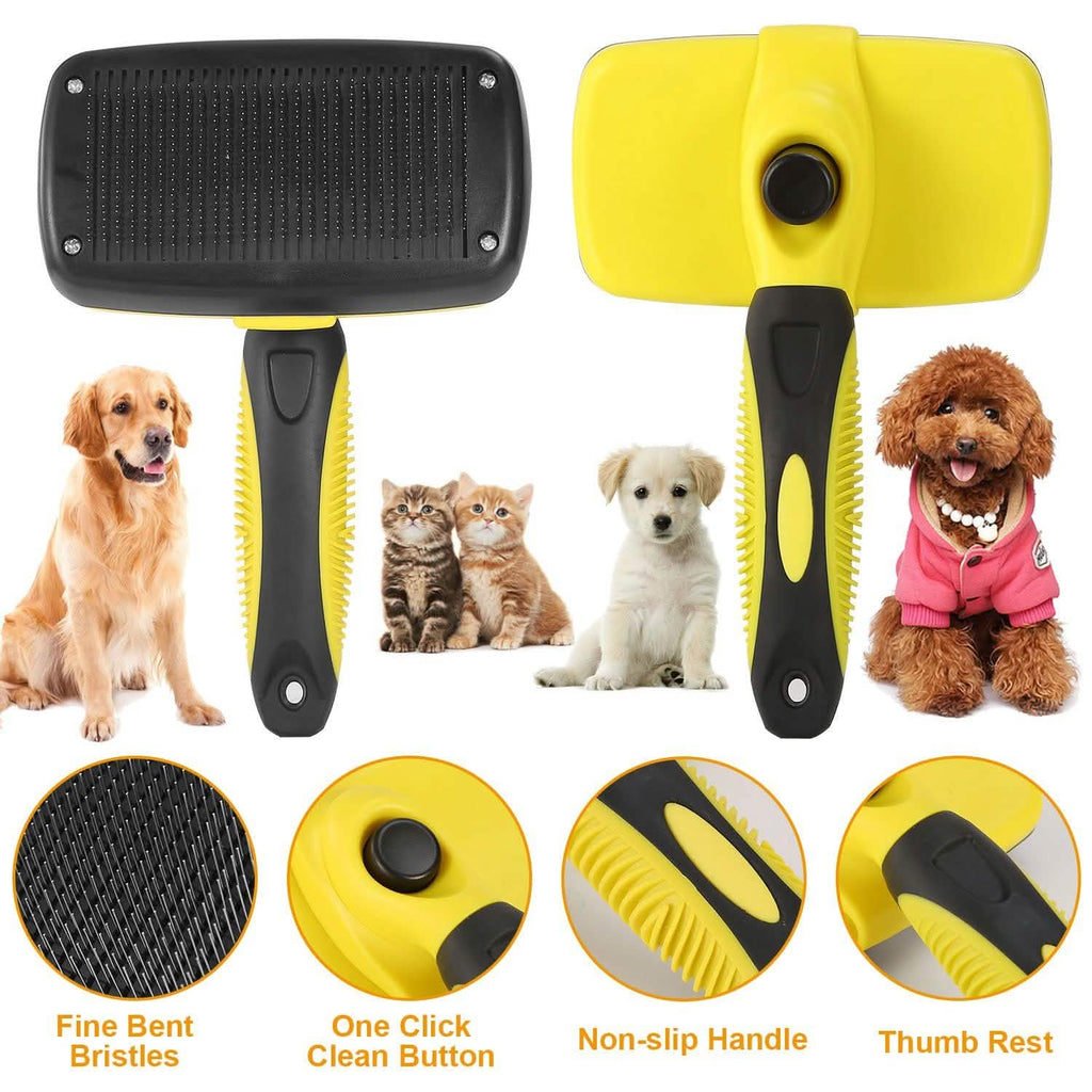 Brosse autonettoyante pour animaux de compagnie