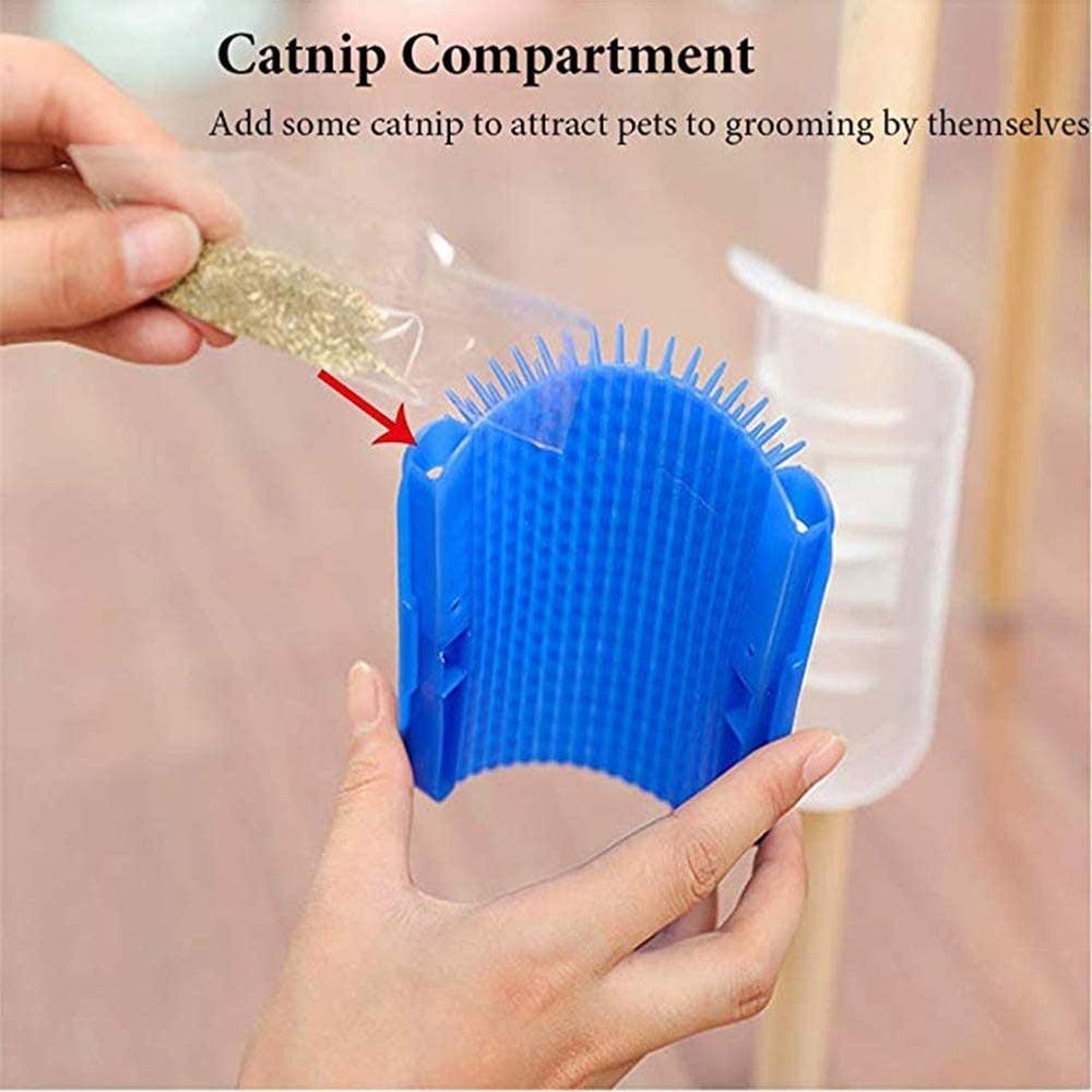 Brosse de toilettage automatique pour chat, masseur d'angle pour chat, accessoires pour chat, peigne de massage auto-relevable pour chat, jouet pour chat, fournitures pour chat, brosse de toilettage automatique pour chat, jouet interactif pour chat