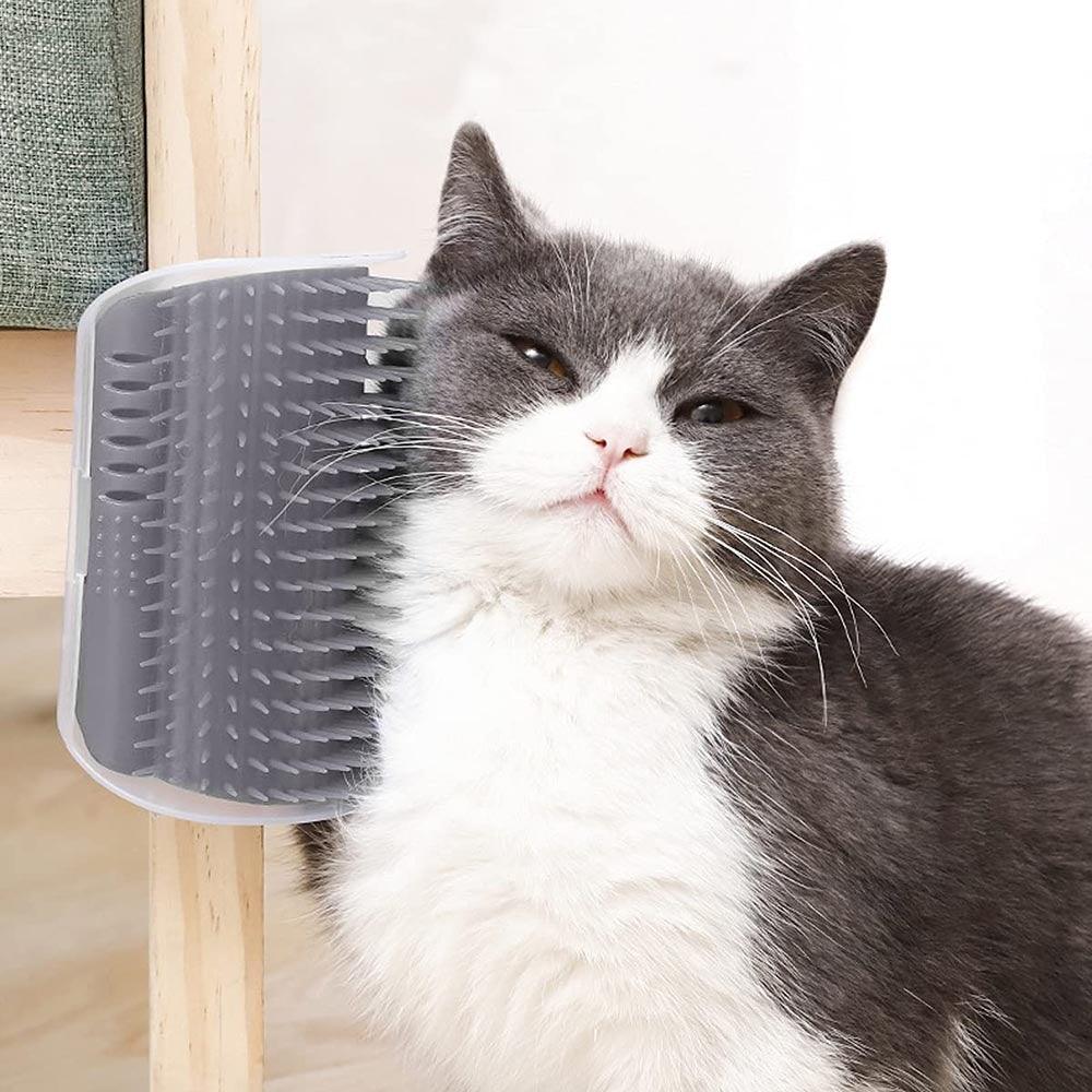 Brosse de toilettage automatique pour chat, masseur d'angle pour chat, accessoires pour chat, peigne de massage auto-relevable pour chat, jouet pour chat, fournitures pour chat, brosse de toilettage automatique pour chat, jouet interactif pour chat