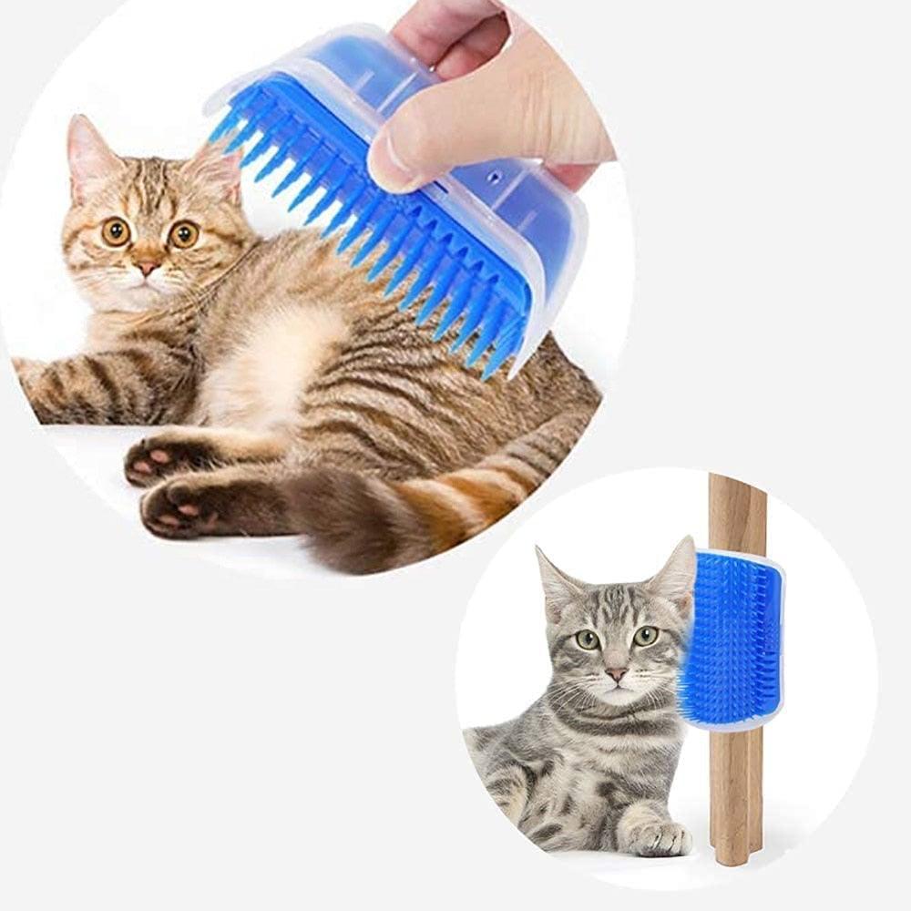 Brosse de toilettage automatique pour chat, masseur d'angle pour chat, accessoires pour chat, peigne de massage auto-relevable pour chat, jouet pour chat, fournitures pour chat, brosse de toilettage automatique pour chat, jouet interactif pour chat