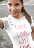 T-shirt femme Love Love Love