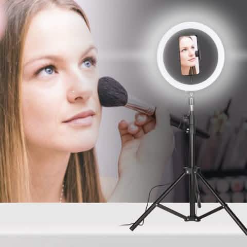Anneau lumineux LED pour selfie avec trépied