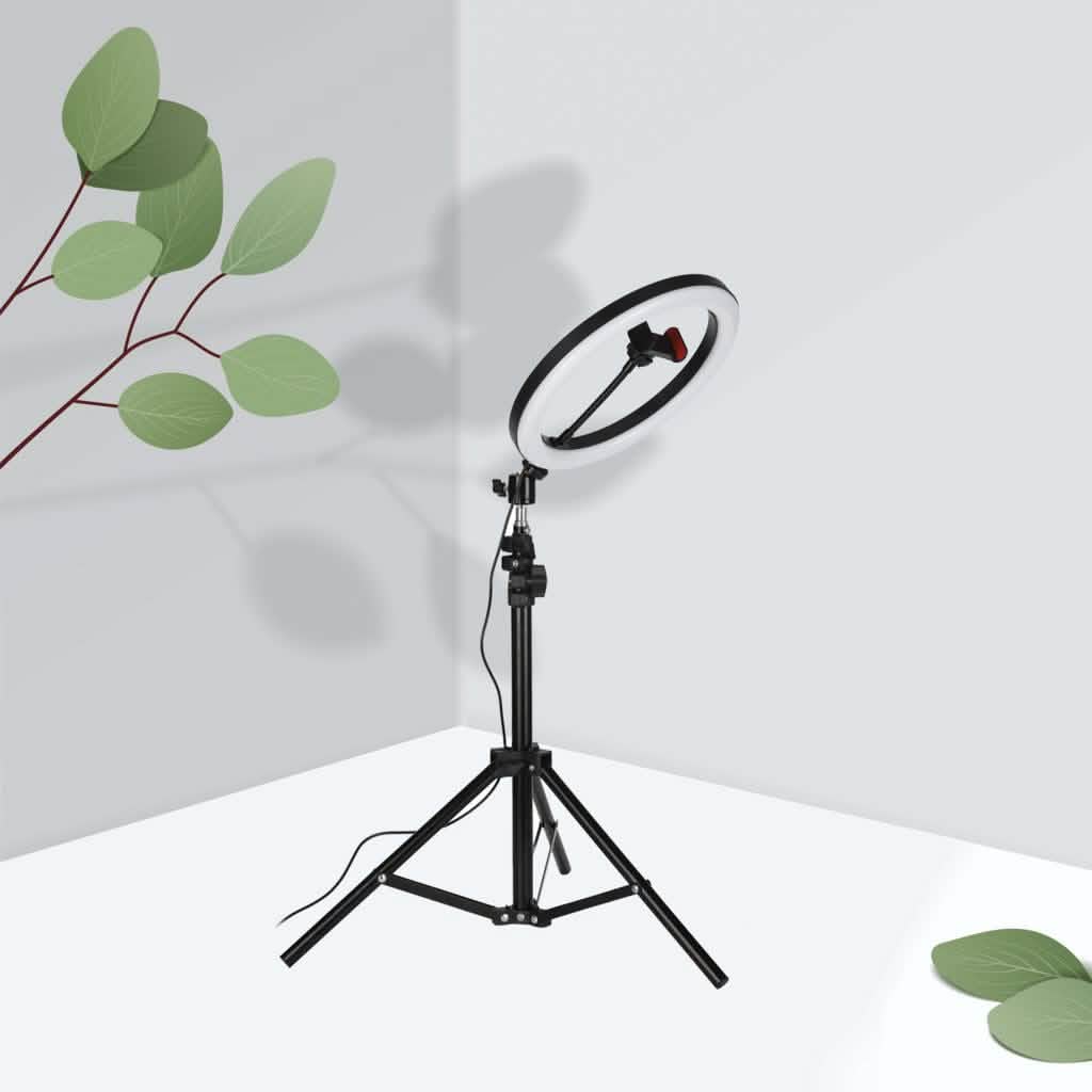 Anneau lumineux LED pour selfie avec trépied