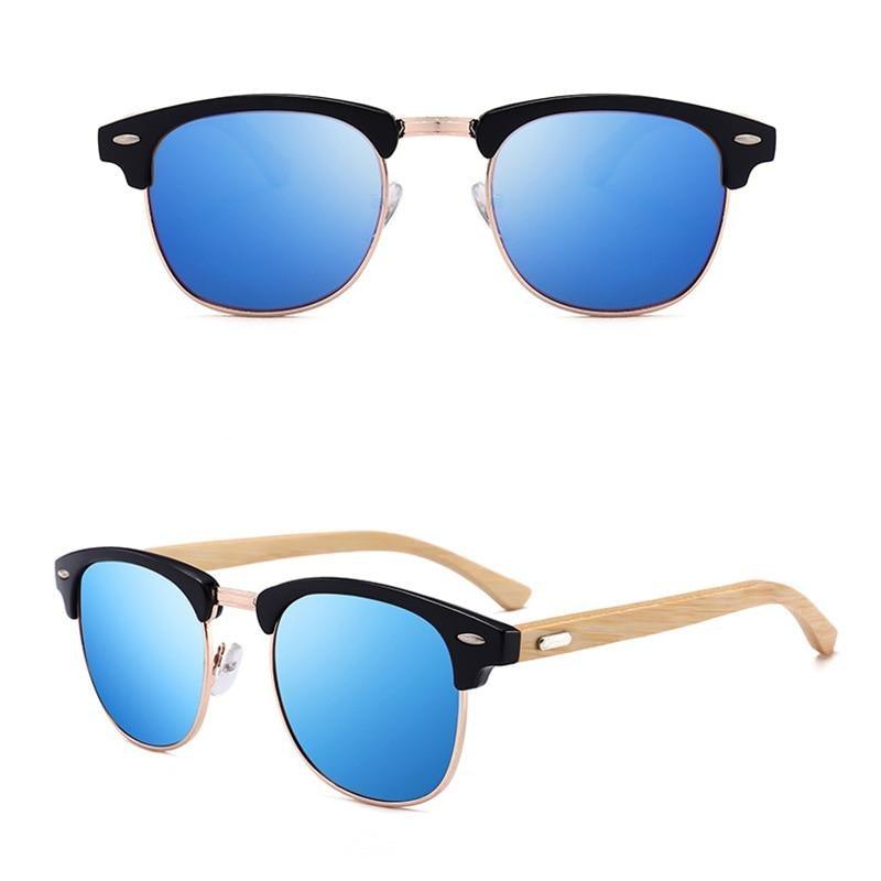 Lunettes de soleil de conduite à monture semi-cerclée pour hommes, noires, design professionnel, élégantes et cool, polarisées. Lunettes de soleil de conduite rétro, nouvelles, pour l'extérieur, rondes, élégantes, confortables.