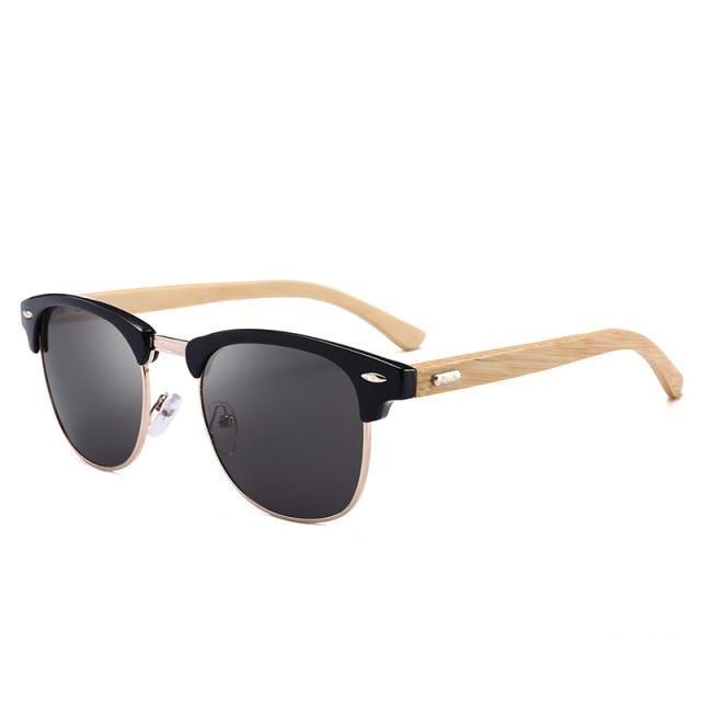 Lunettes de soleil de conduite à monture semi-cerclée pour hommes, noires, design professionnel, élégantes et cool, polarisées. Lunettes de soleil de conduite rétro, nouvelles, pour l'extérieur, rondes, élégantes, confortables.