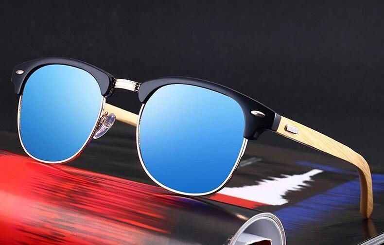 Lunettes de soleil de conduite à monture semi-cerclée pour hommes, noires, design professionnel, élégantes et cool, polarisées. Lunettes de soleil de conduite rétro, nouvelles, pour l'extérieur, rondes, élégantes, confortables.