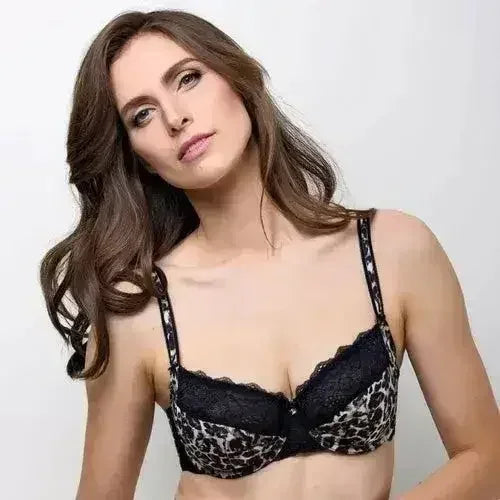 Soutien-gorge Lauma Wild Passion imprimé léopard, semi-transparent et couvrant