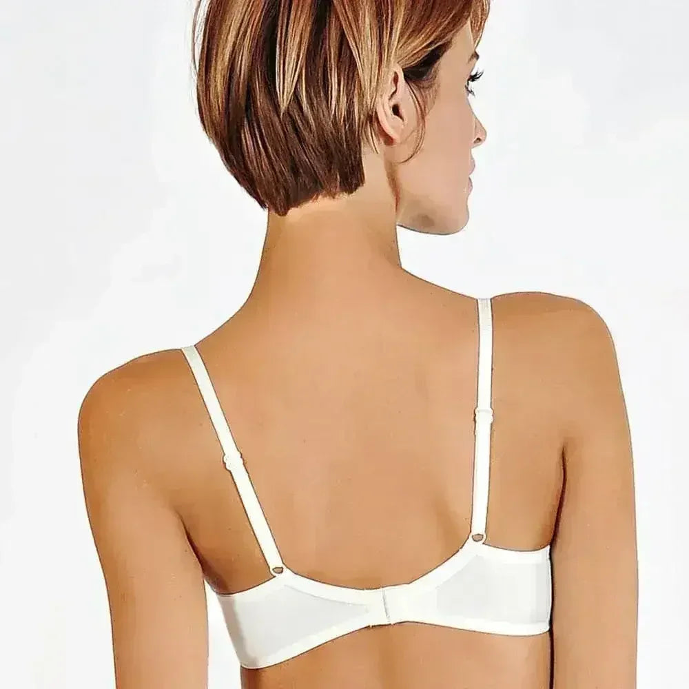 Soutien-gorge de mariée ivoire - Soutien-gorge à armatures en dentelle semi-transparente Lisca Zarah